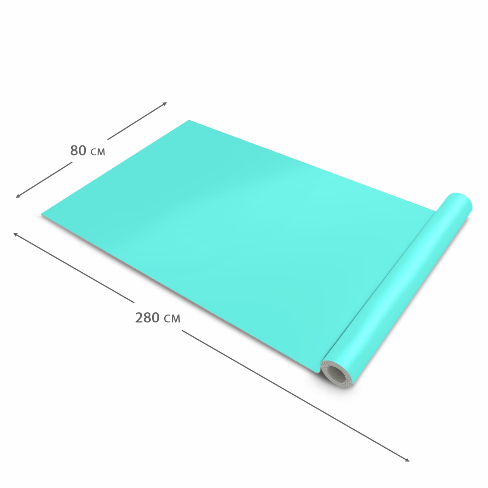 Pflegeleichter Küchenläufer mit Motiv Mintblauer Hintergrund in der Grösse 60x150 cm