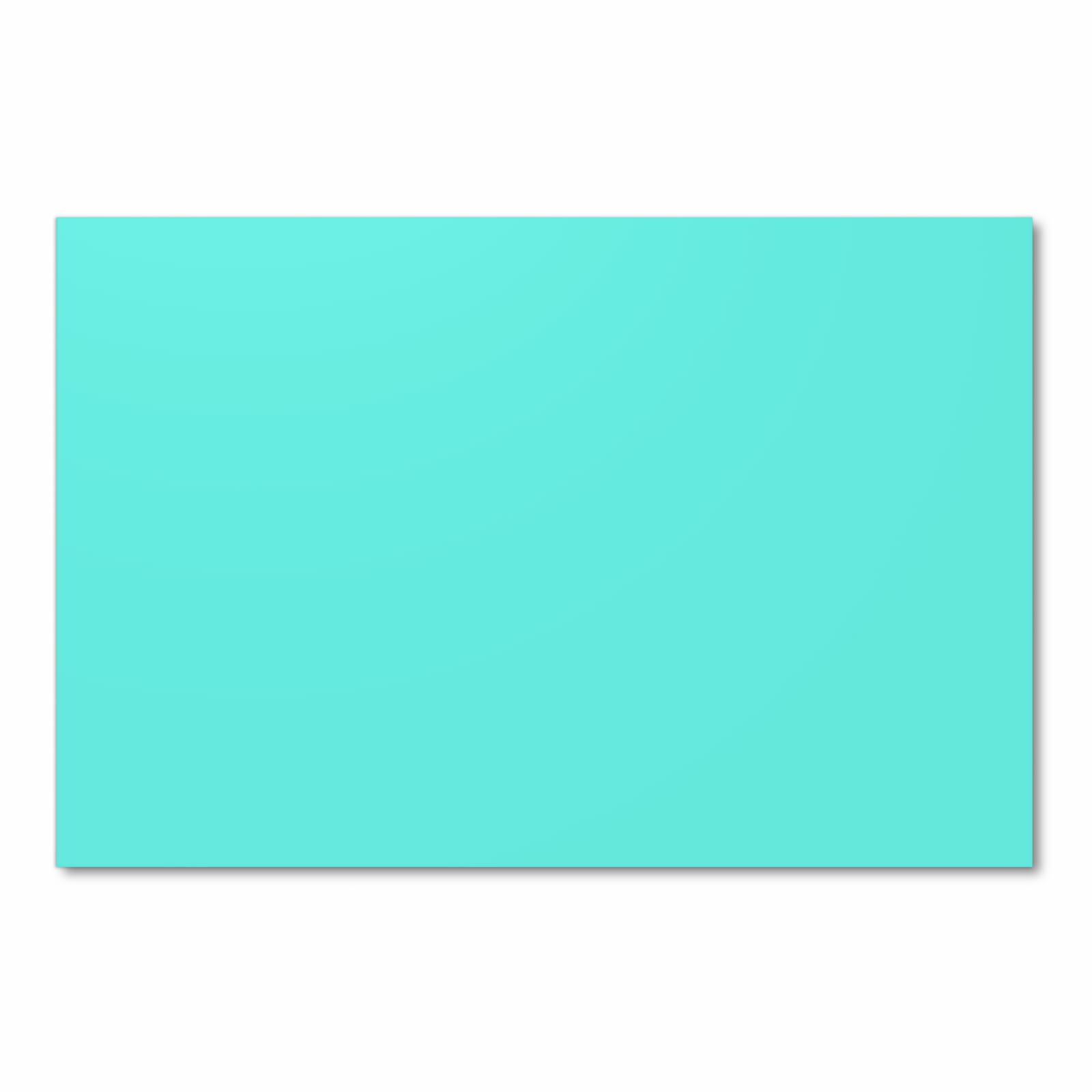 Zeitsparender rutschfester Küchenteppich mit Motiv Mintblauer Hintergrund in Frontansicht