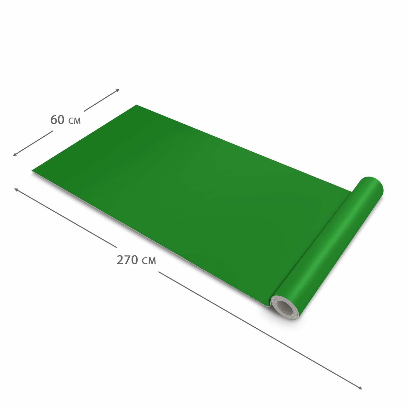 Langlebiger Küchenläufer mit Grüner Hintergrund I-Motiv, Dimension - 60x270 cm