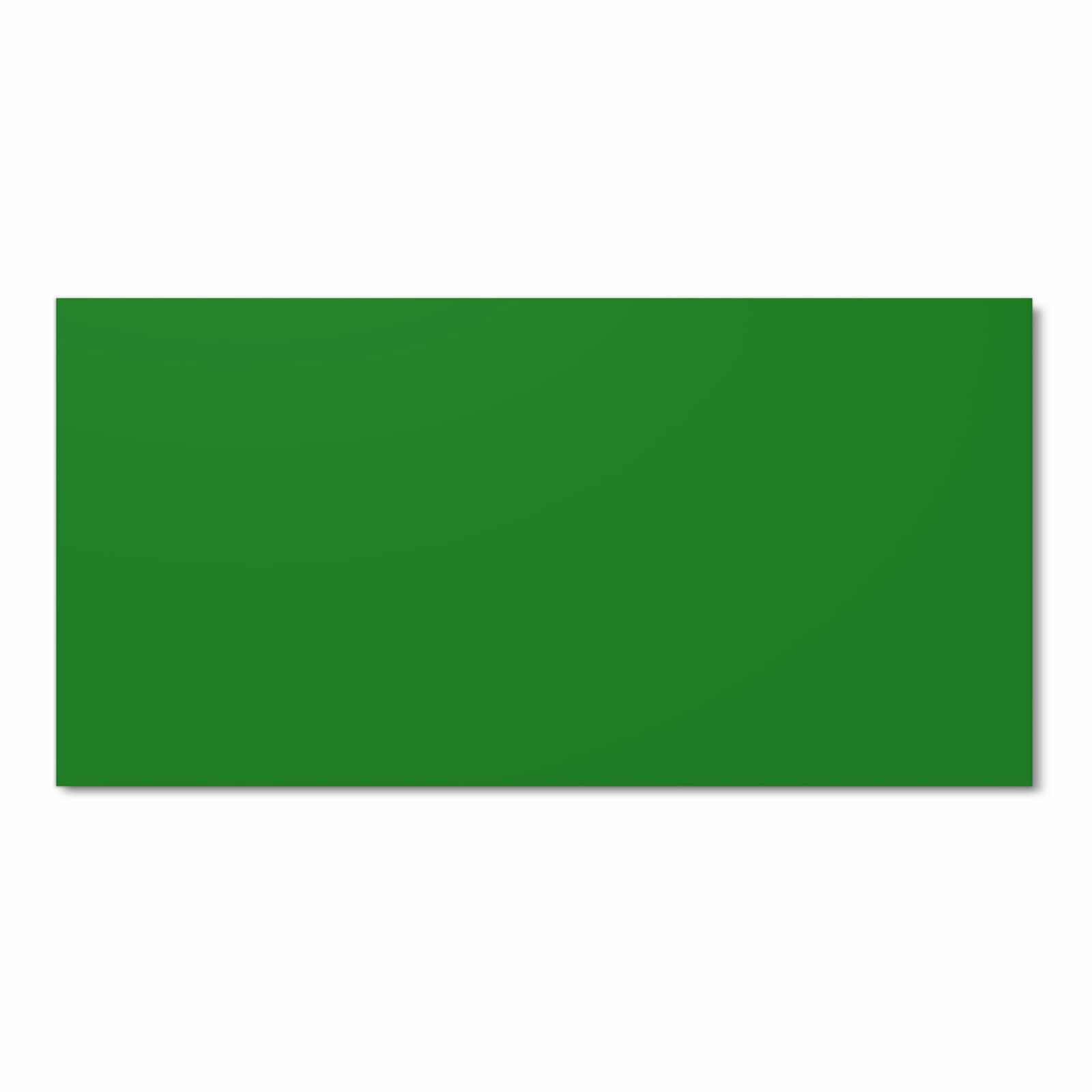 Küchenläufer mit Grüner Hintergrund-Motiv Frontansicht, zeitsparend für lange Teppiche Flur