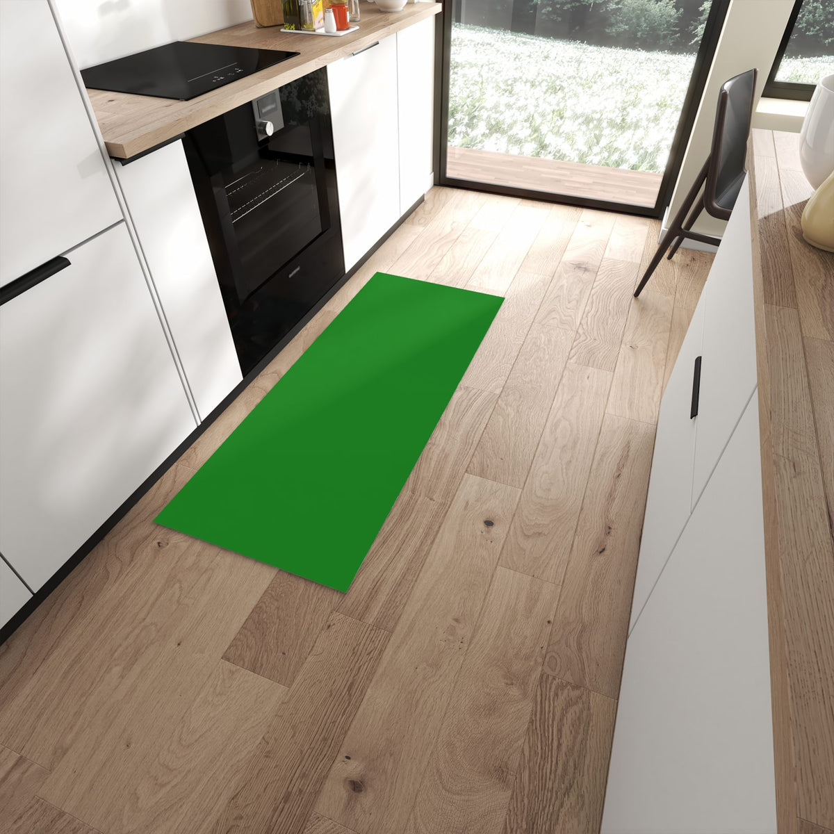 Abwischen statt waschen – Küchenläufer - Blattgrün