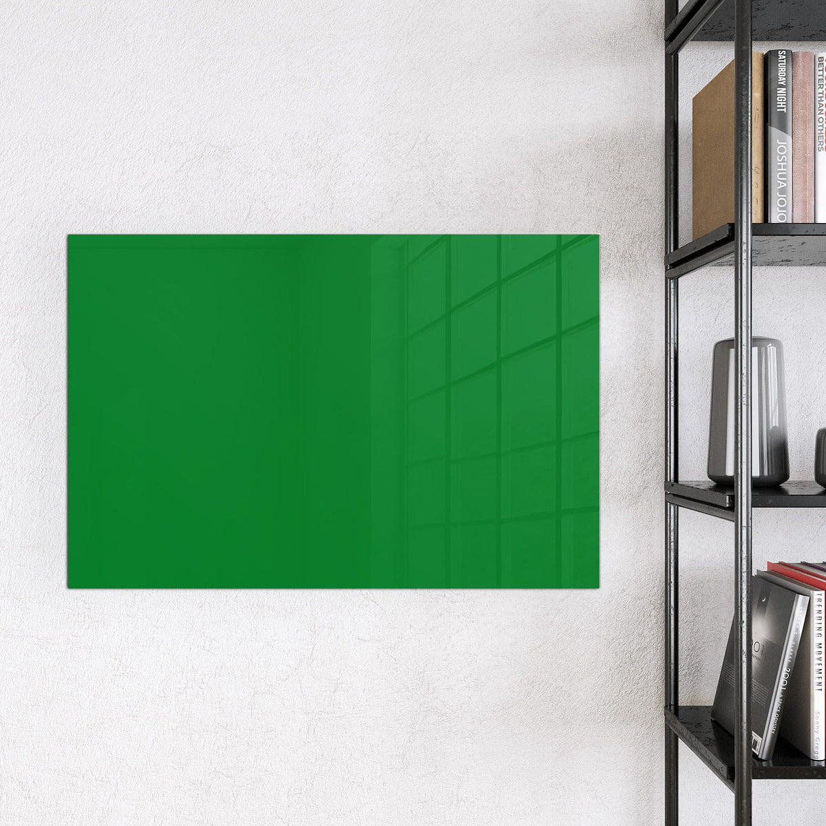 9 Größen – von 30 × 30 bis 120 × 90 cm – Magnettafel - Smaragdgrün