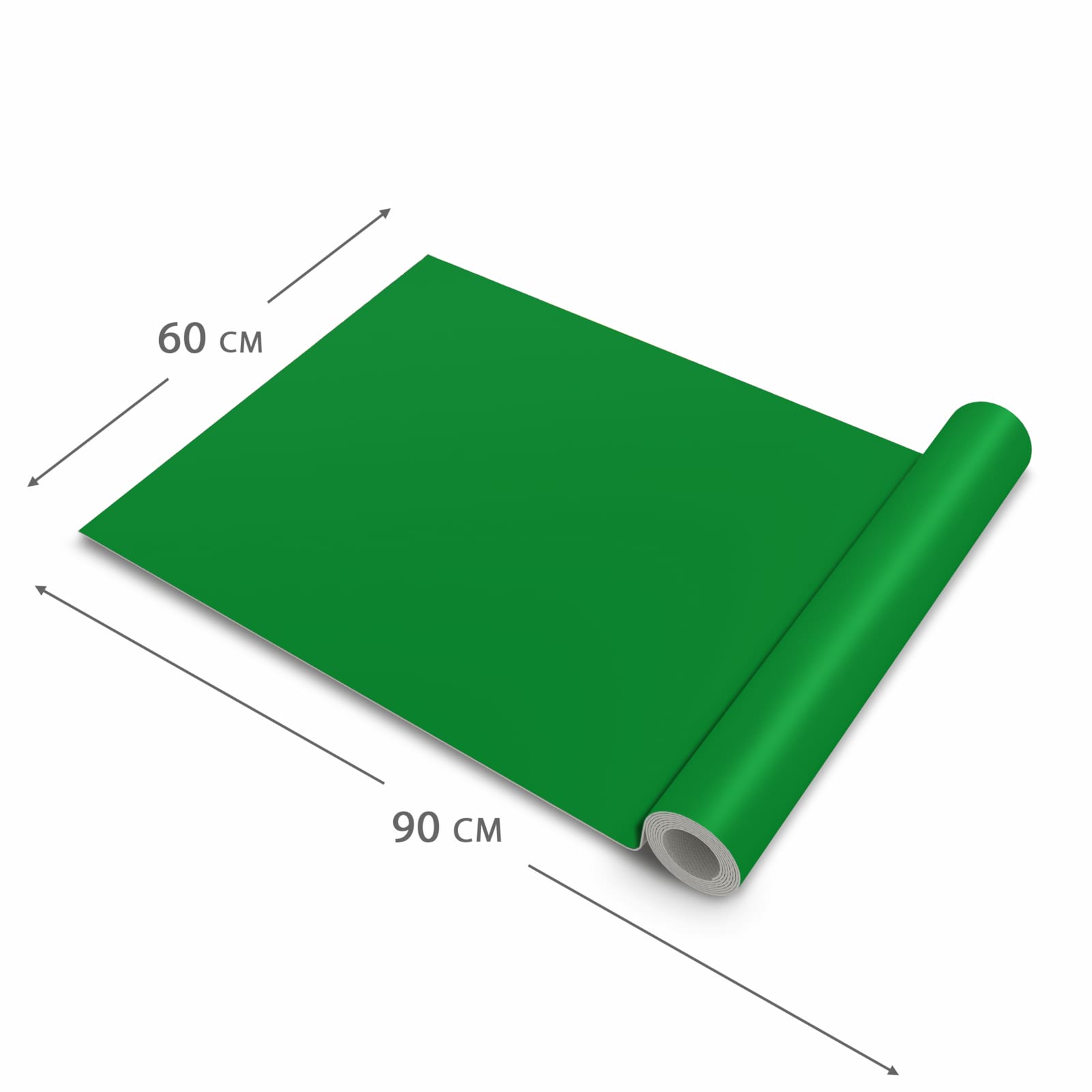 Flacher Küchenläufer mit Grüner Hintergrund II-Motiv, Dimension - 60x90 cm