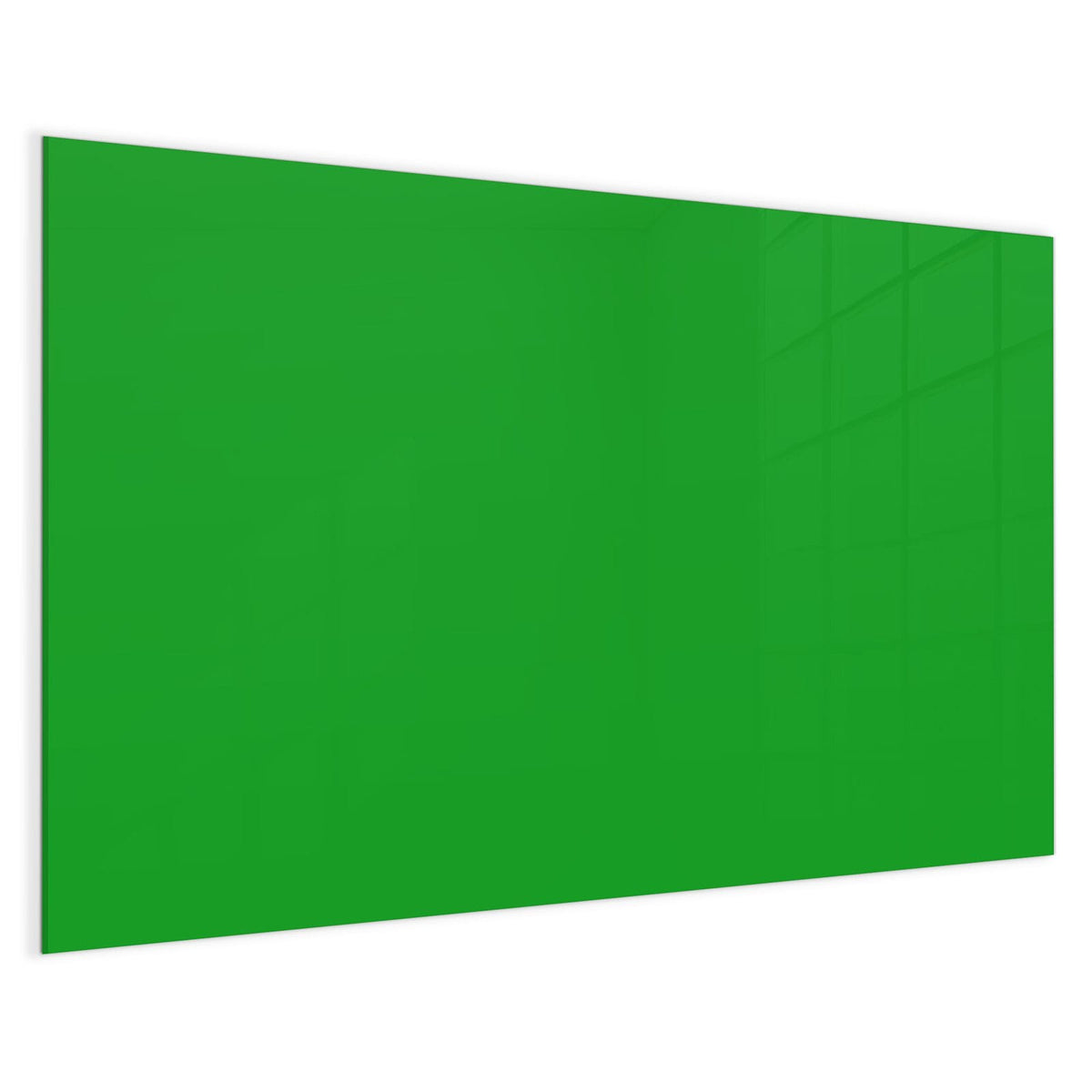 4 mm Glas statt lackiertem Blech – Magnettafel - Grasgrüner Hintergrund