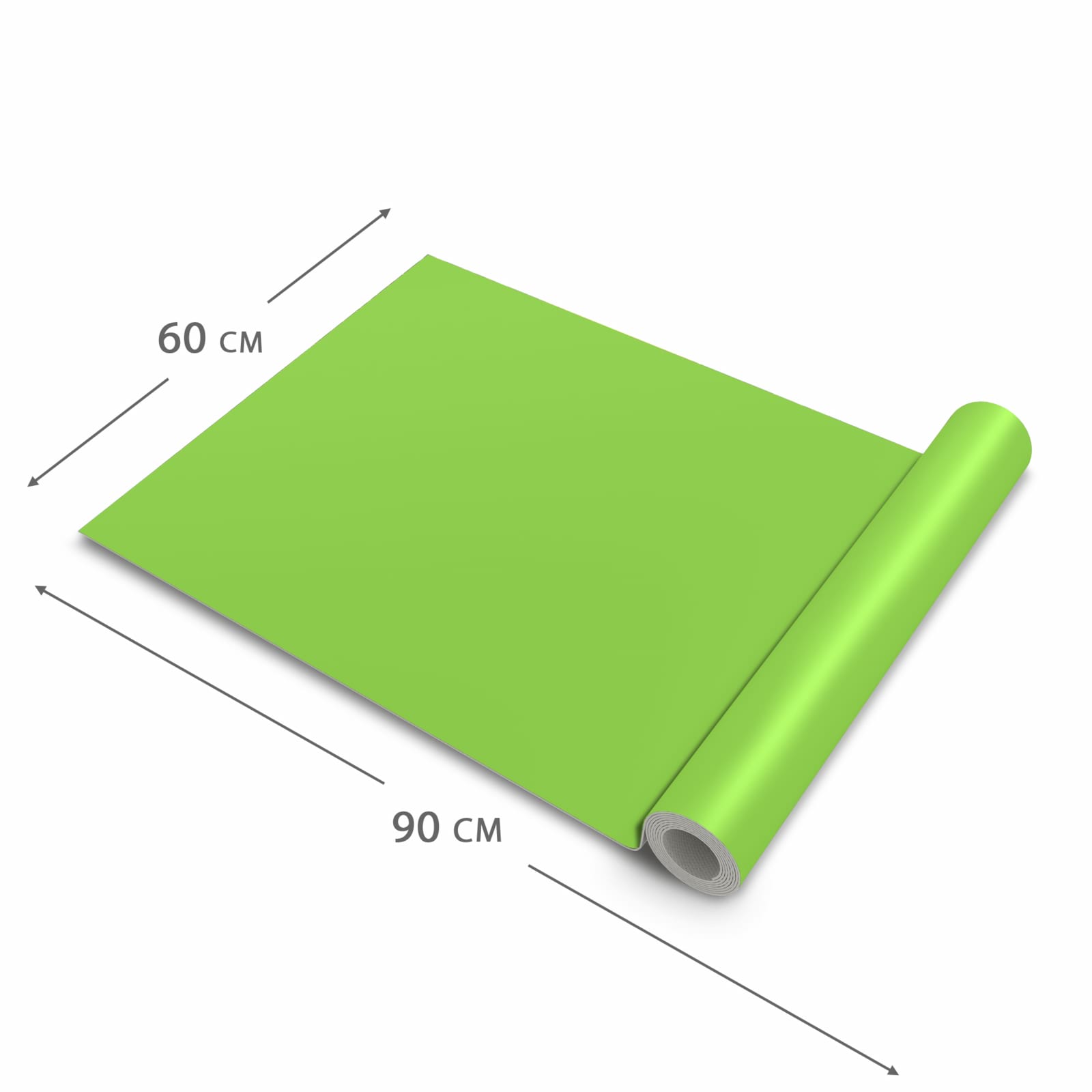 Pflegeleichter waschbarer Teppich Küche mit hellgrünem Hintergrund, Dimension - 60x90 cm