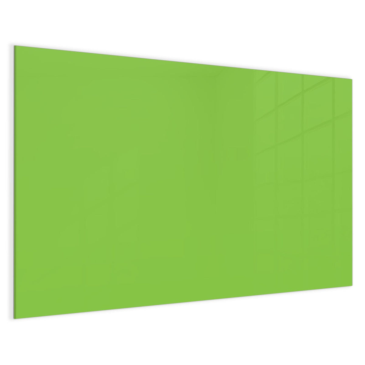 4 mm Glas statt lackiertem Blech – Magnettafel - Hellgrüner Hintergrund