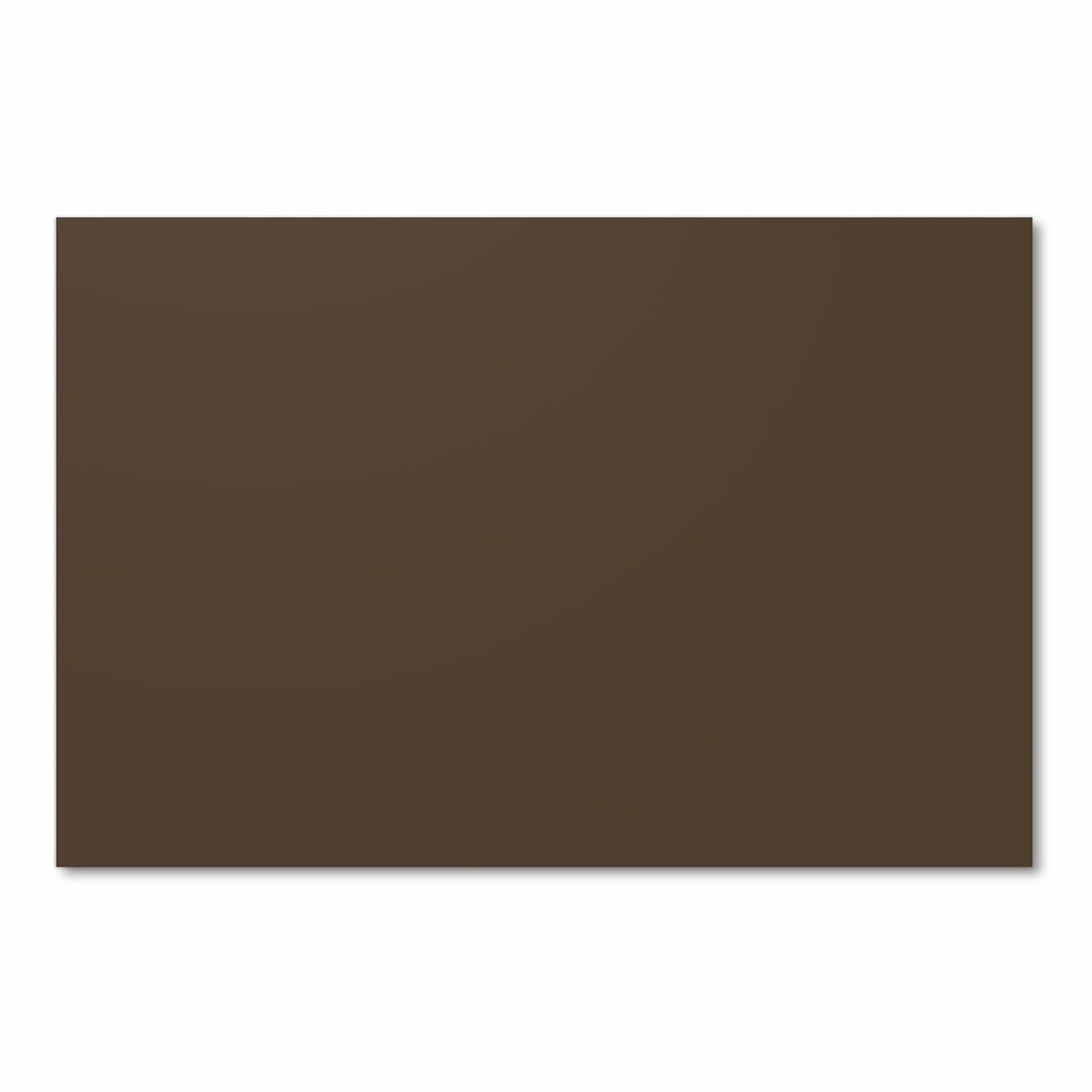 Waschbarer Küchenläufer mit dunkelbraunem Hintergrund-Motiv in Frontansicht