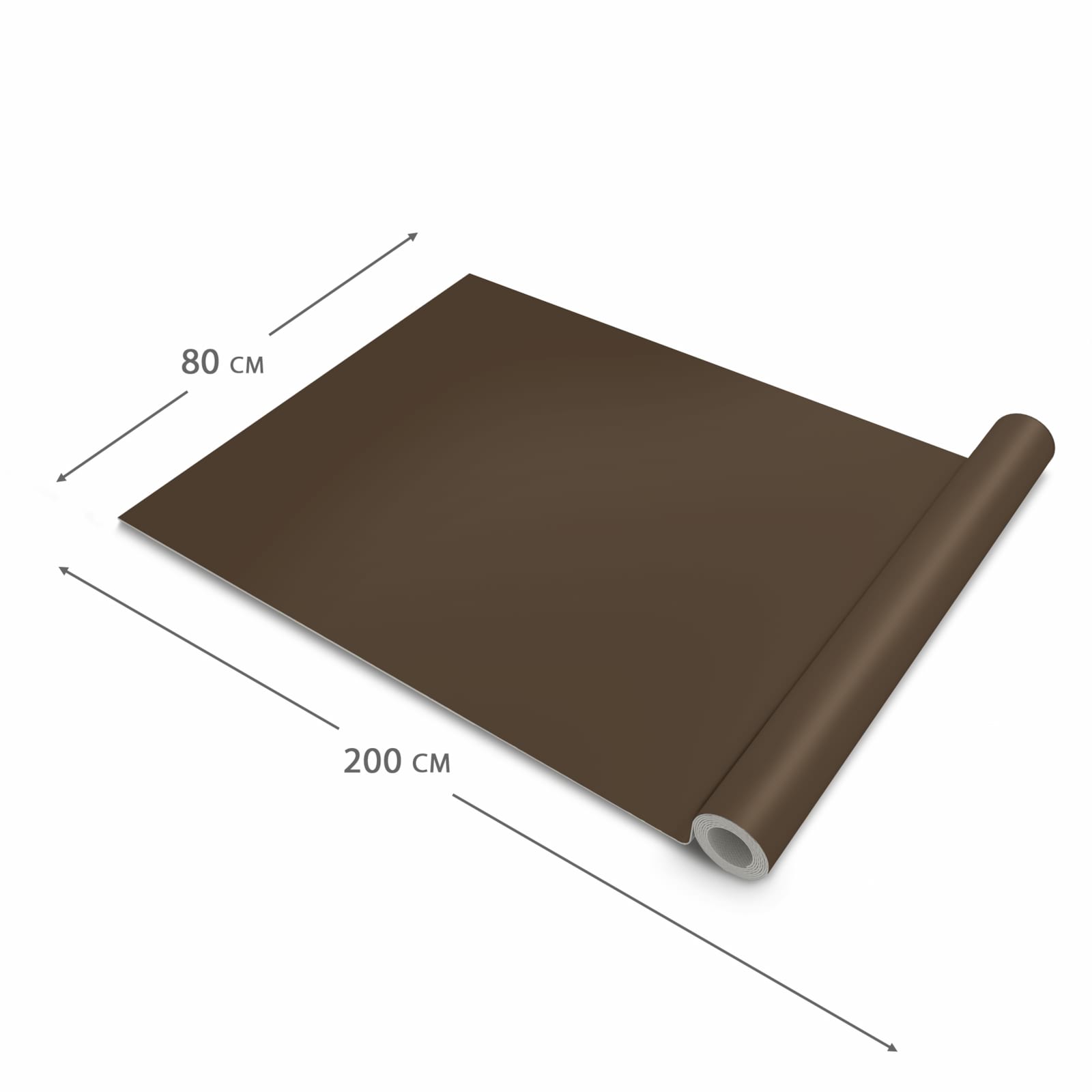 Feuchtigkeitsresistenter Küchenläufer mit dunkelbraunem Hintergrund-Motiv, Dimension 80x200 cm