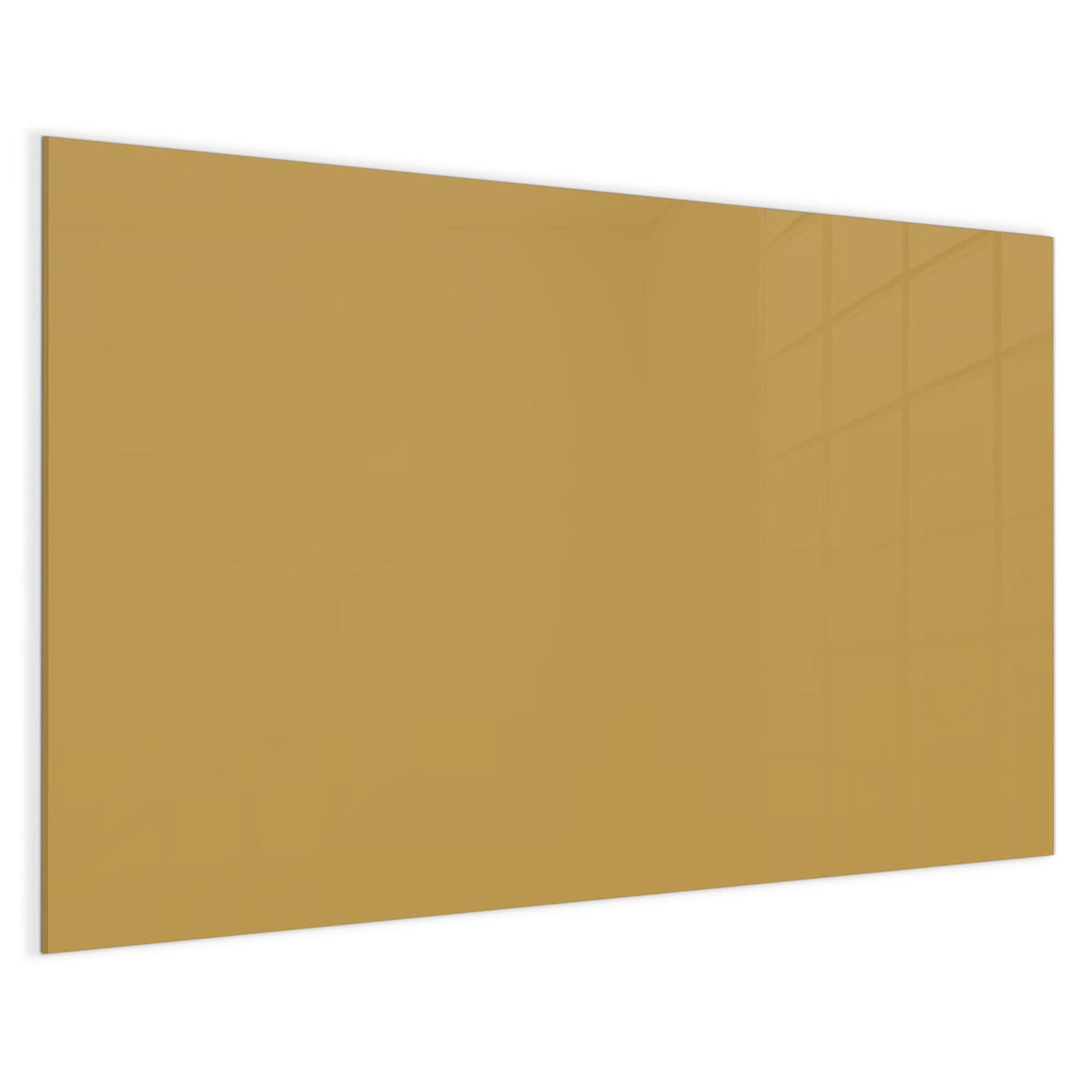 4 mm Glas statt lackiertem Blech – Magnettafel - Khakibrauner Hintergrund