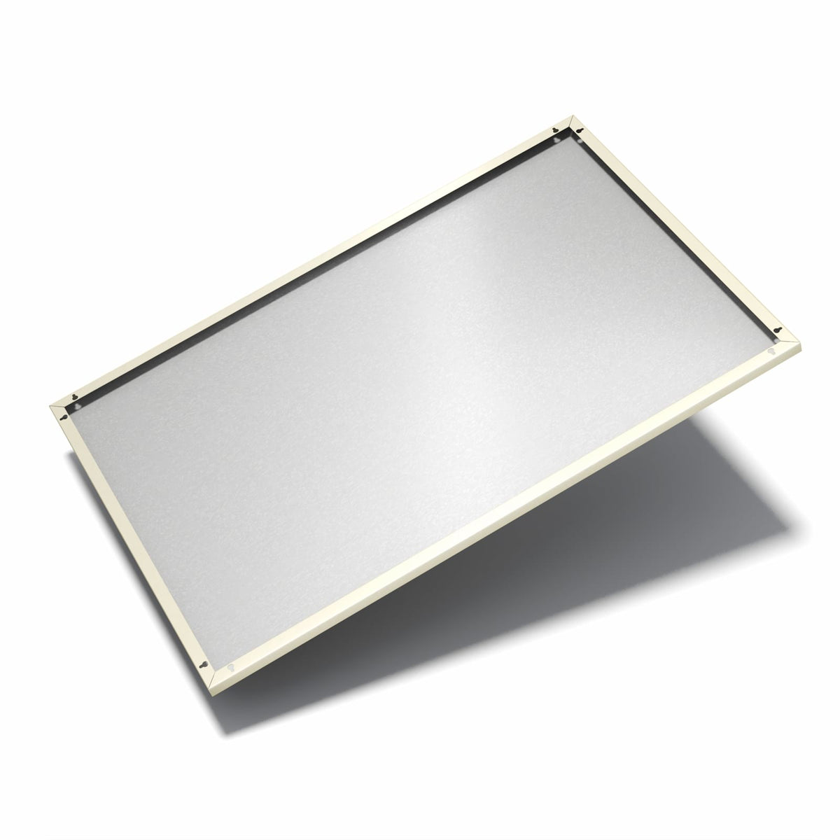 Nur 7 mm – liegt eng an der Wand – Metall Magnettafel - Sandbeige