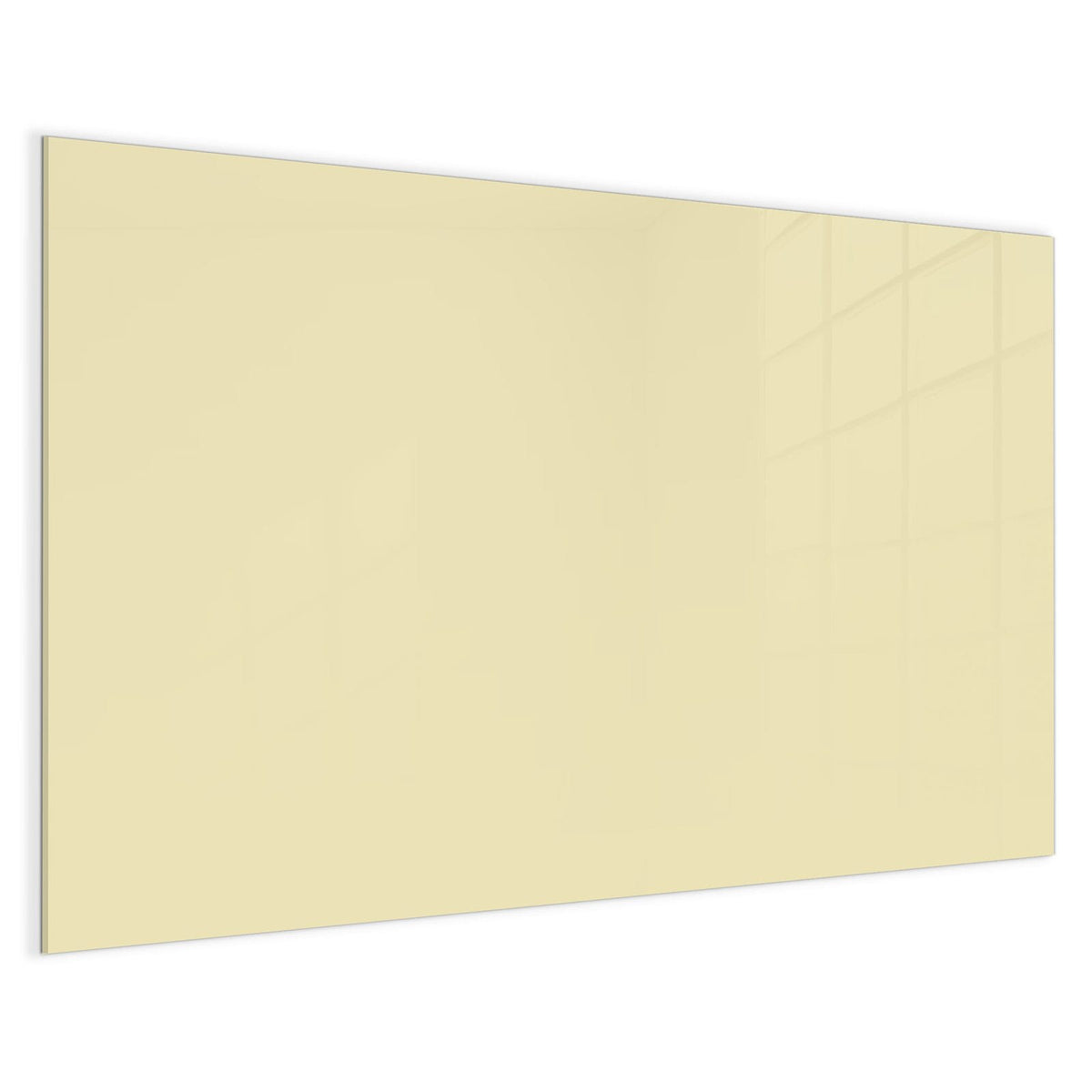 4 mm Glas statt lackiertem Blech – Magnettafel - Sandbeige
