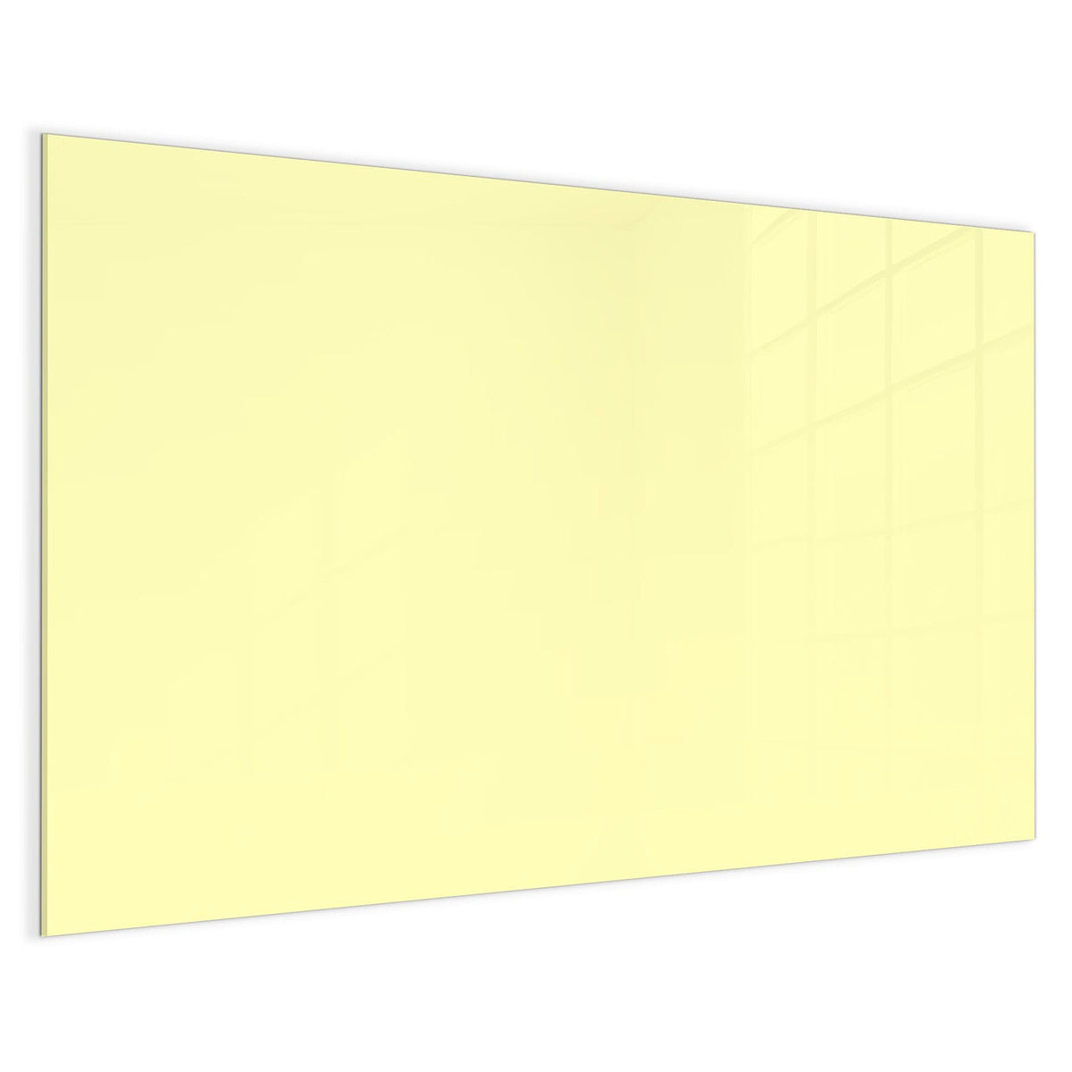 4 mm Glas statt lackiertem Blech – Magnettafel - Hellgelber Hintergrund
