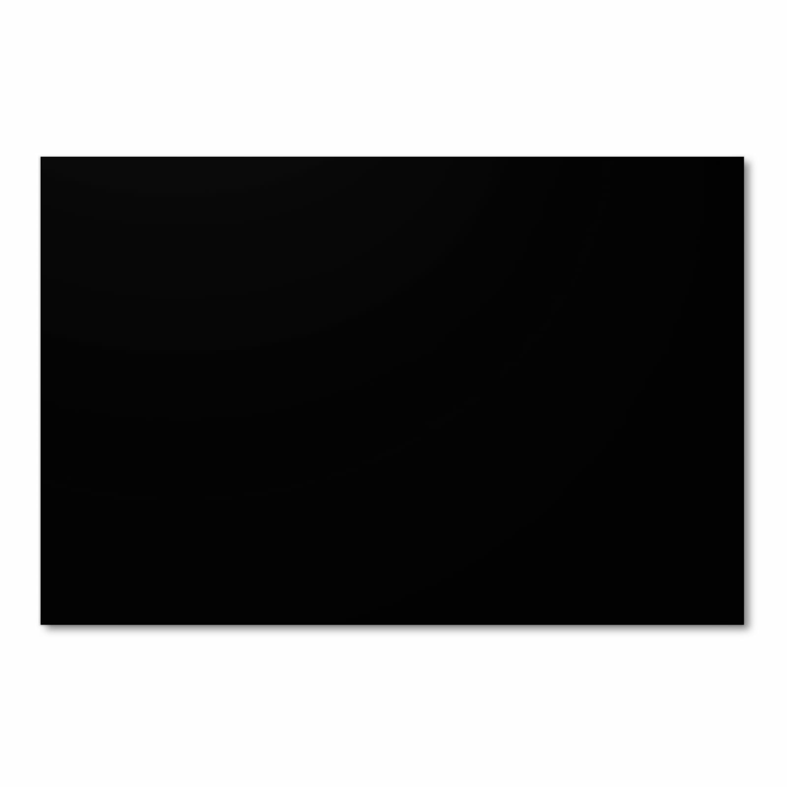 Waschbarer Teppichläufer mit schwarzer Hintergrund-Motiv Front - Frontansicht