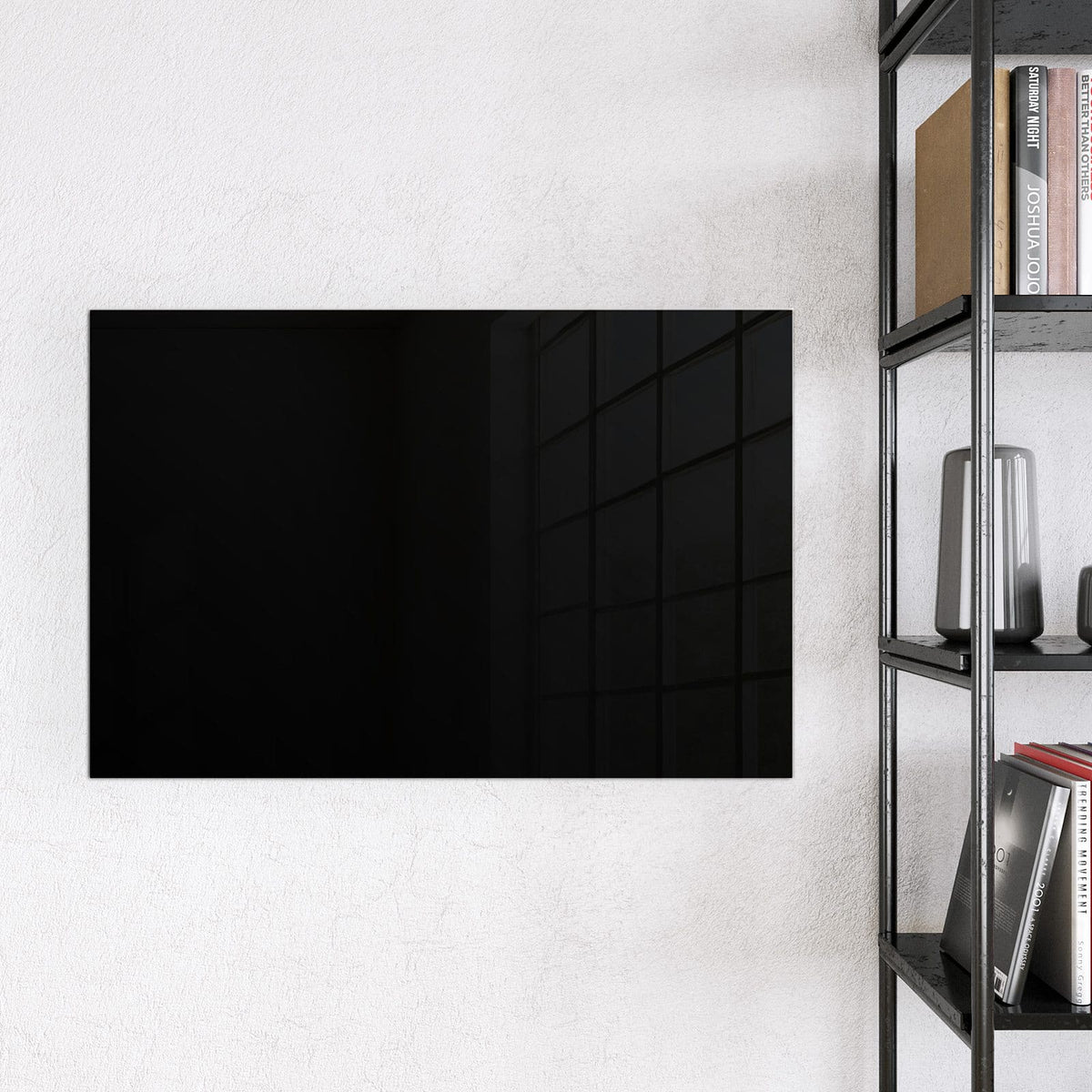 Magnettafel - Schwarzer Hintergrund – Tiefes Schwarz als reine Fläche