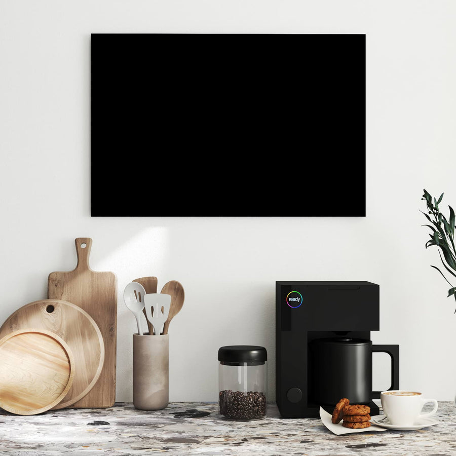 Maße Metall Magnettafel - Schwarzer Hintergrund