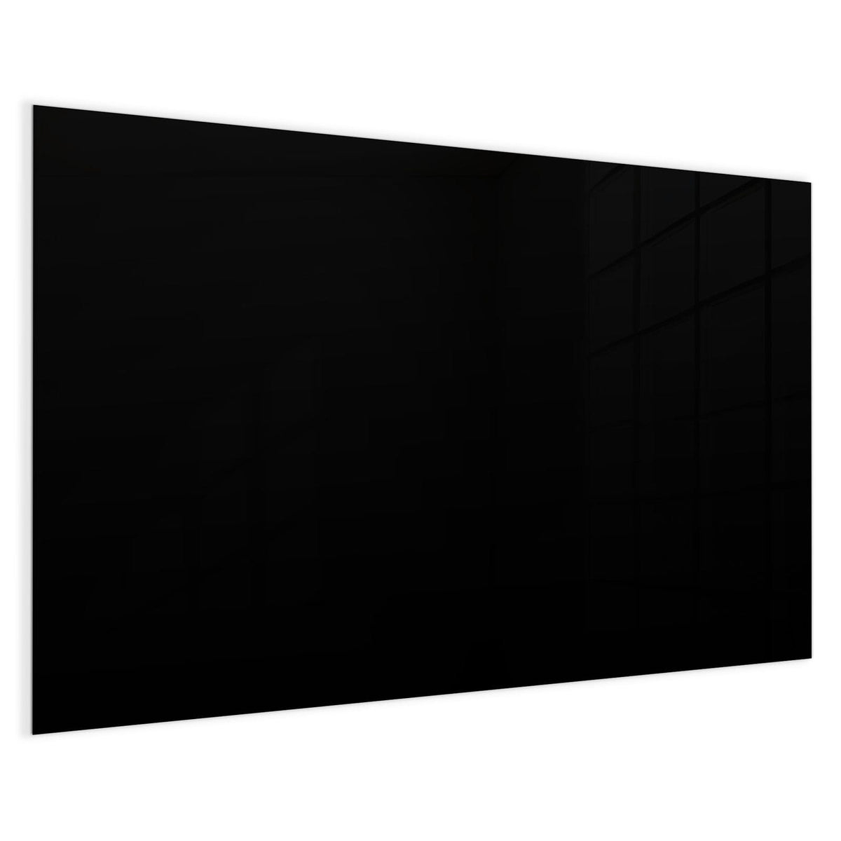 4 mm Glas statt lackiertem Blech – Magnettafel - Schwarzer Hintergrund