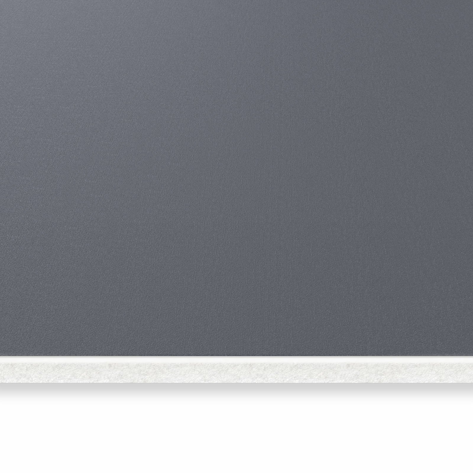 Großer Küchenläufer mit dunkelgrauem Hintergrund-Motiv, seitliche Ansicht - zeitsparend