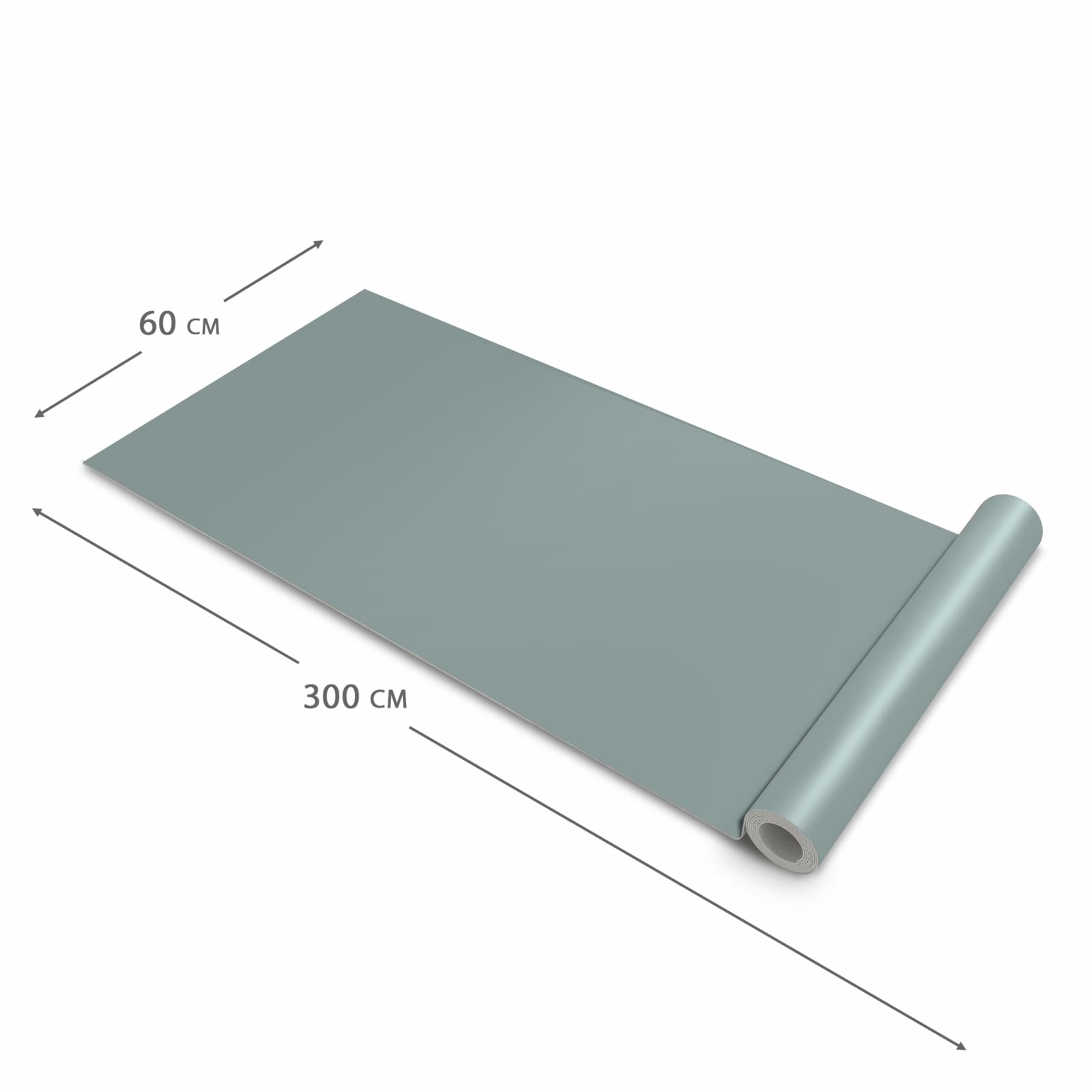 Abriebfester Küchenläufer mit Grauer Hintergrund I-Motiv, Dimension - 60x300 cm