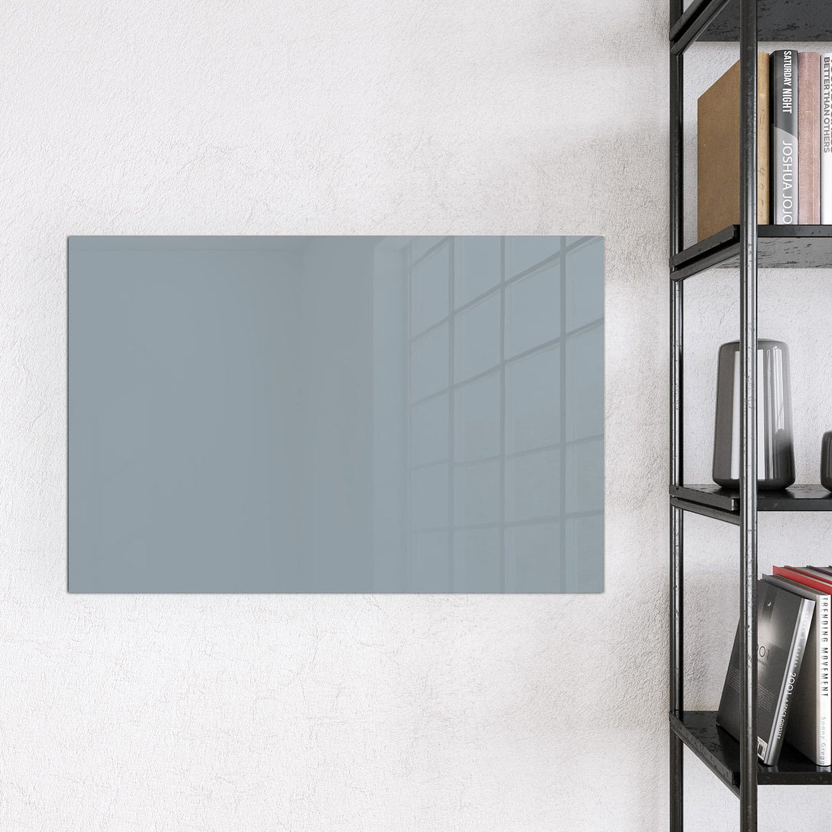 9 Größen – von 30 × 30 bis 120 × 90 cm – Magnettafel - Schiefergrau
