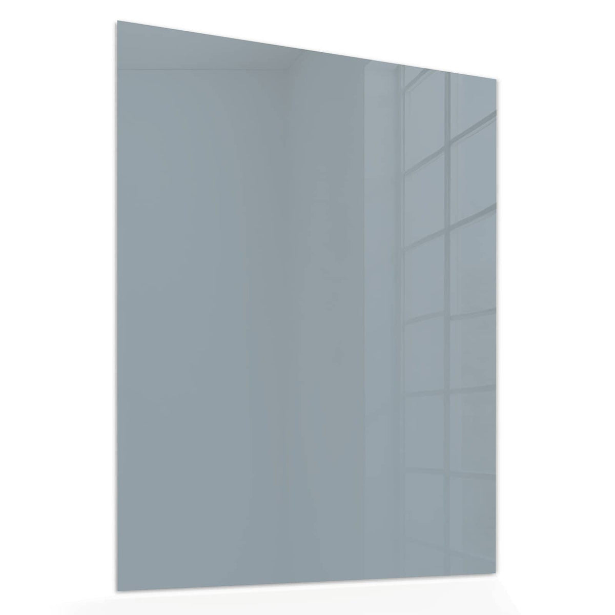 Echtglas, 4 mm – kein Acryl, keine Folie – Wandbild - Schiefergrau - Hochformat