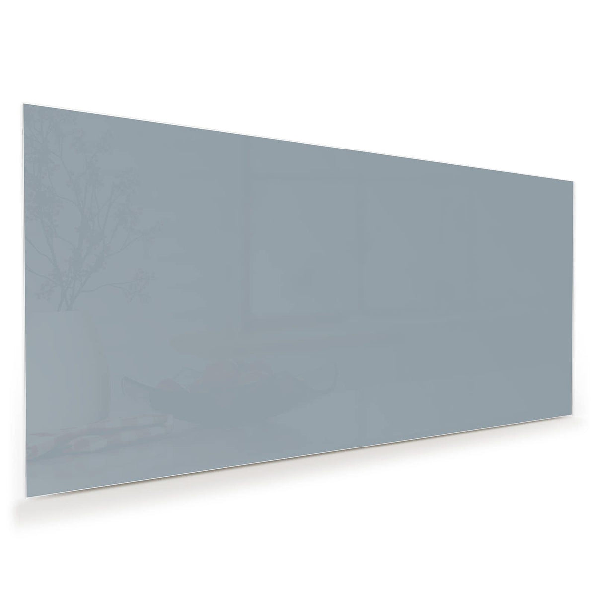Vollflächiges Grau mit deutlichem Blaustich