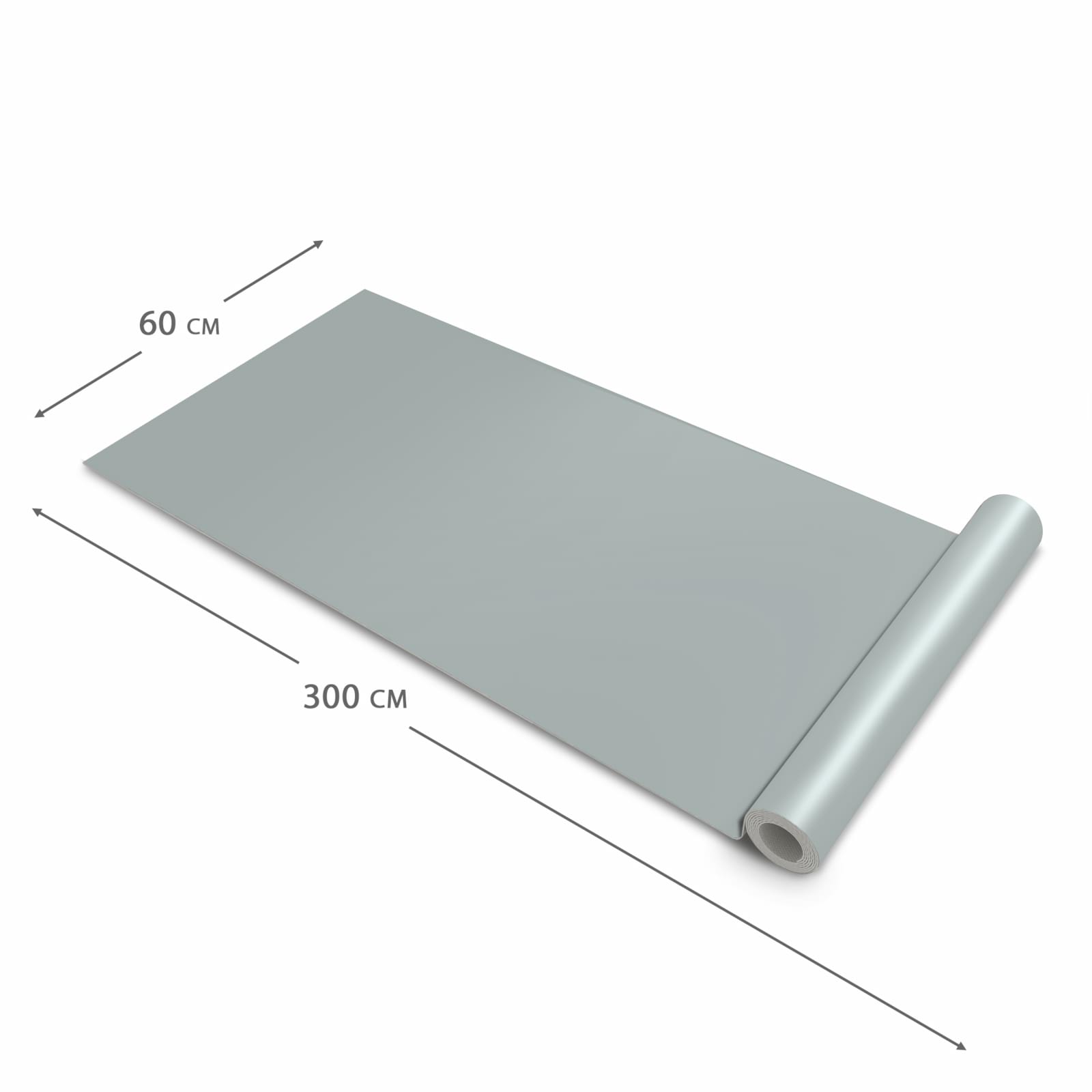 Geräuschdämpfender Küchenläufer mit Grauer Hintergrund III-Motiv, Dimension - 60x300 cm