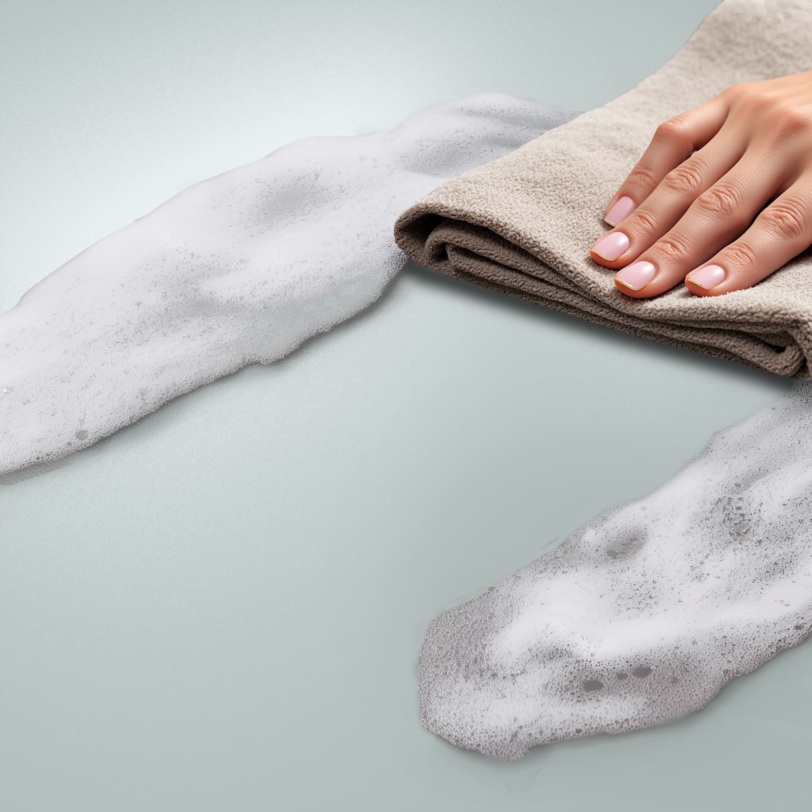 Küchenläufer 60x180 mit Grauer Hintergrund III-Motiv, einfache Reinigung, schmutzabweisend