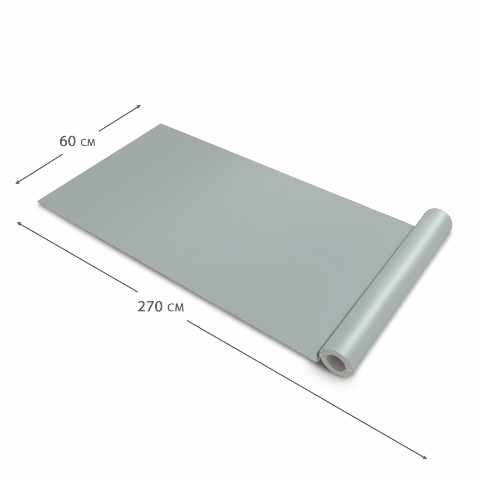 Küchenläufer mit Grauer Hintergrund III-Motiv, Dimension - 60x270 cm, für Ordnung