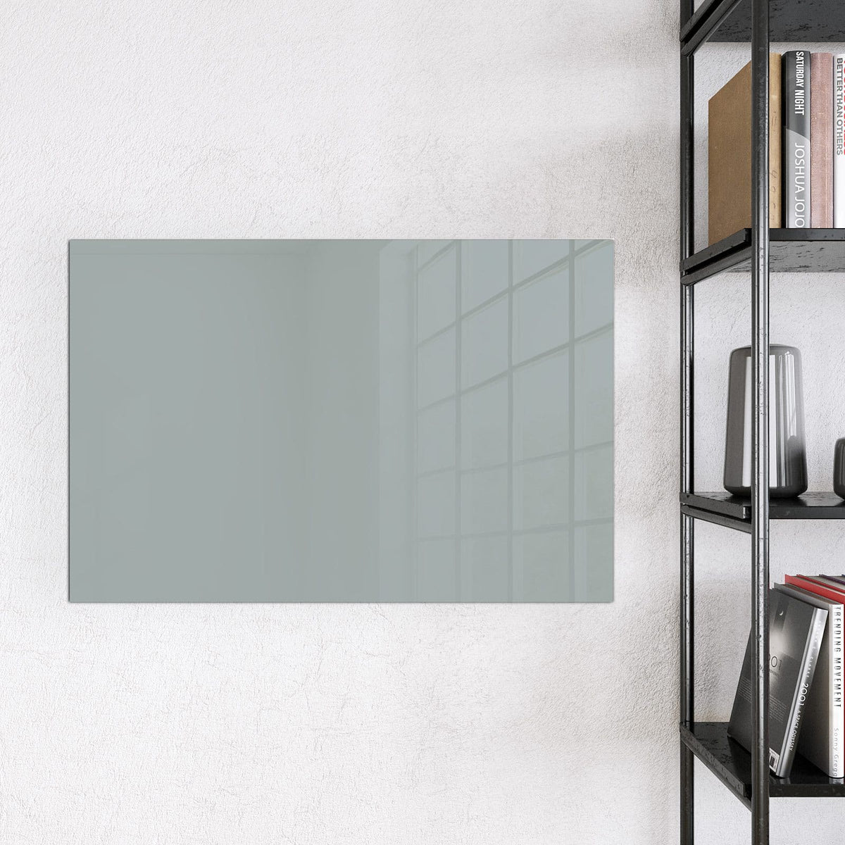 9 Größen – von 30 × 30 bis 120 × 90 cm – Magnettafel - Nebelgrau