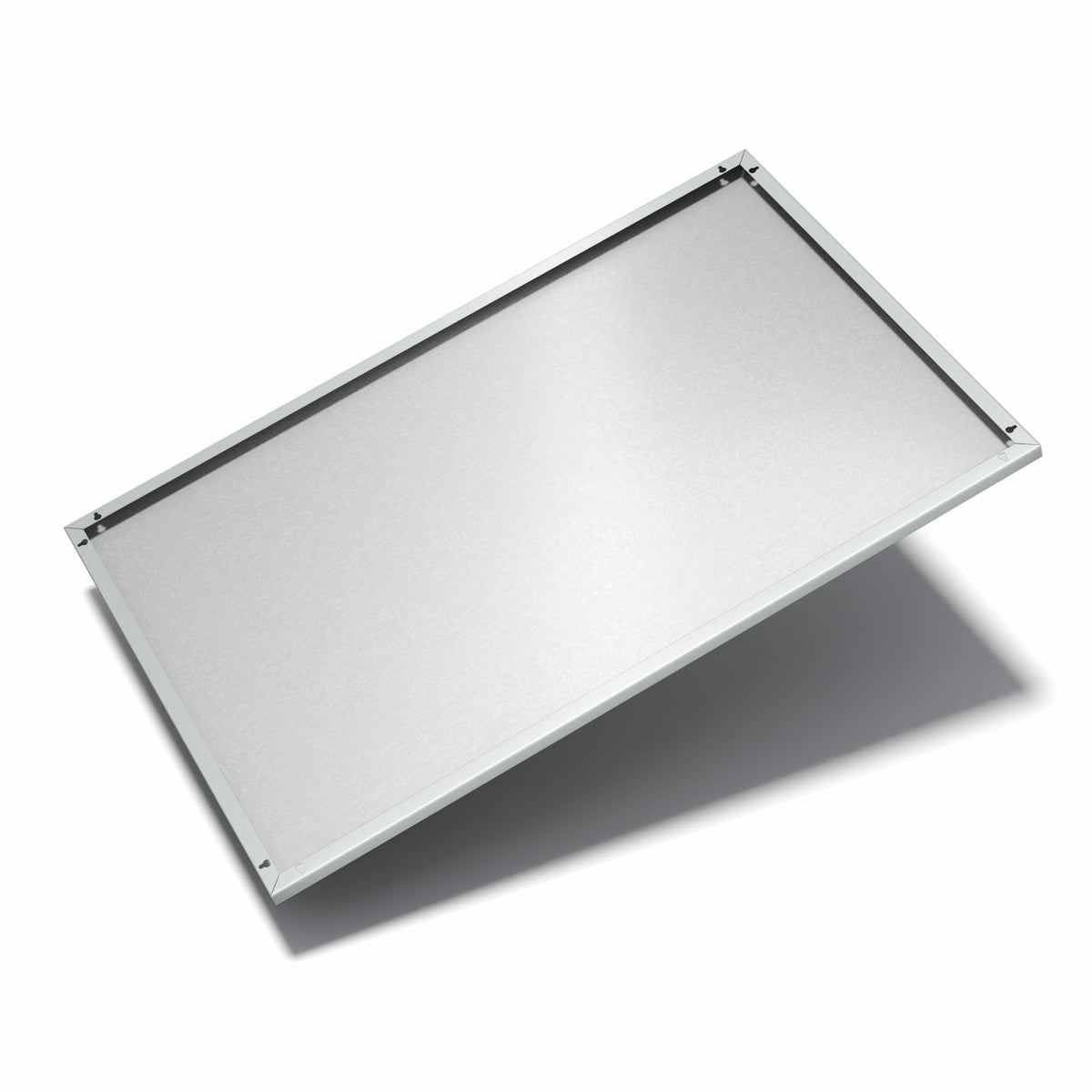 Nur 7 mm – liegt eng an der Wand – Metall Magnettafel - Nebelgrau