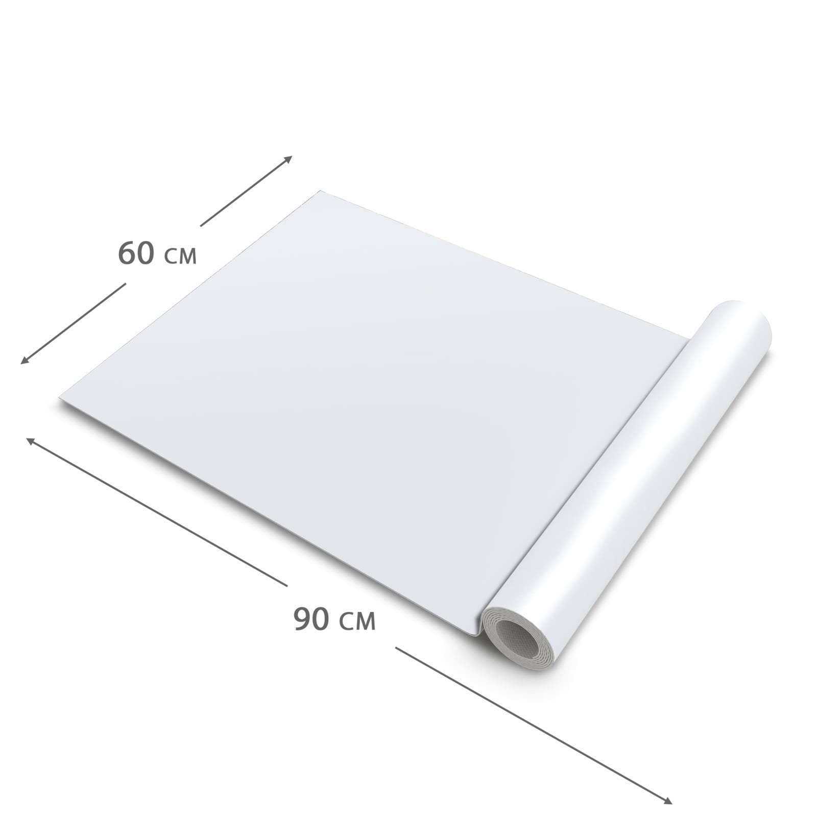 Formstabiler Küchenläufer mit hellgrauem Hintergrund-Motiv, Dimension - 60x90 cm