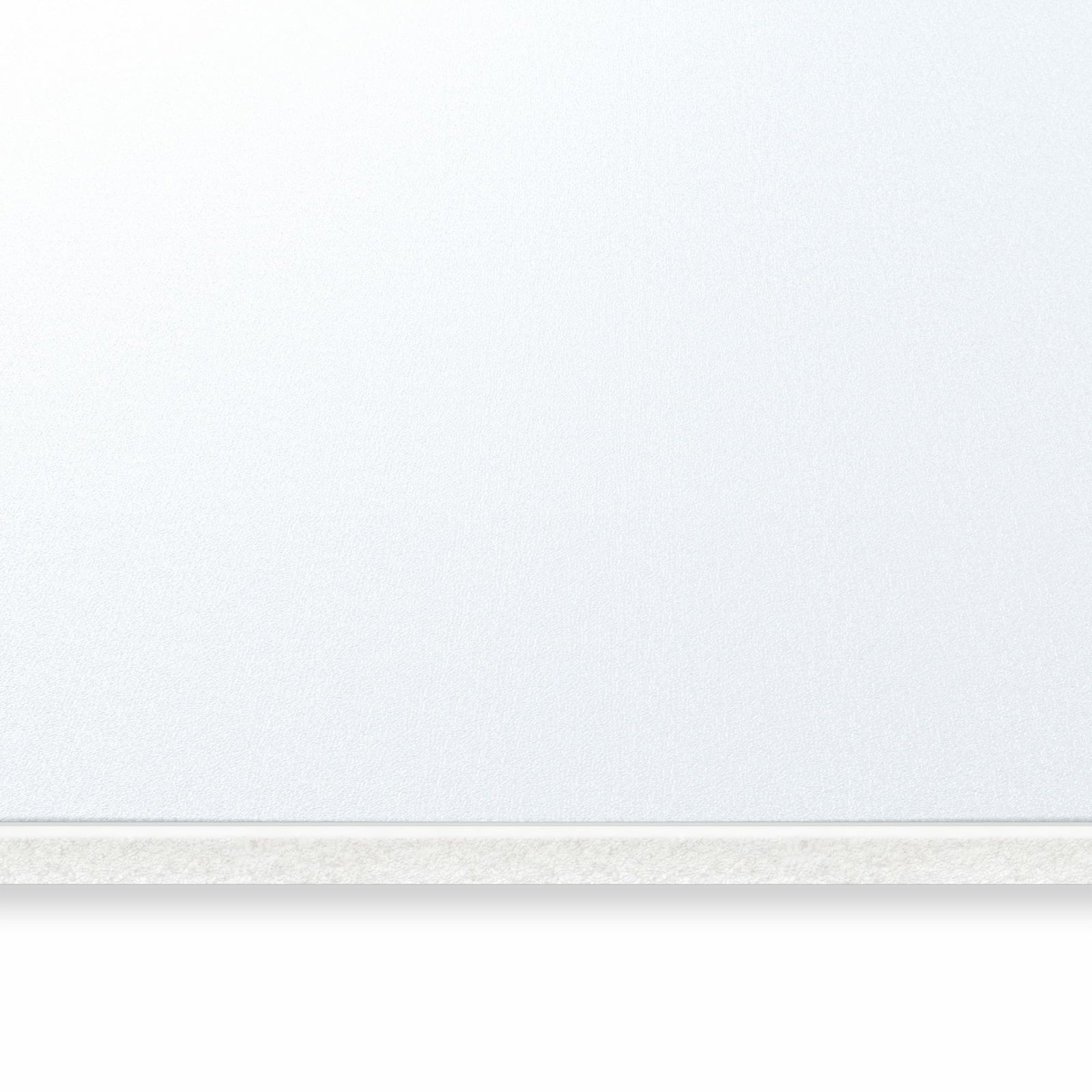 Komfortabler Küchenläufer mit hellgrauem Hintergrund-Motiv, seitliche Ansicht