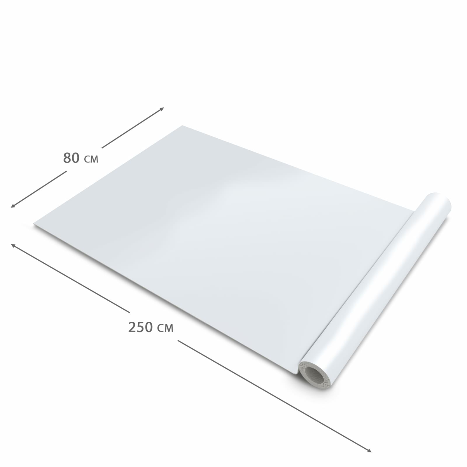 Langlebiger Küchenläufer mit hellgrauem Hintergrund-Motiv, Dimension - 80x250 cm
