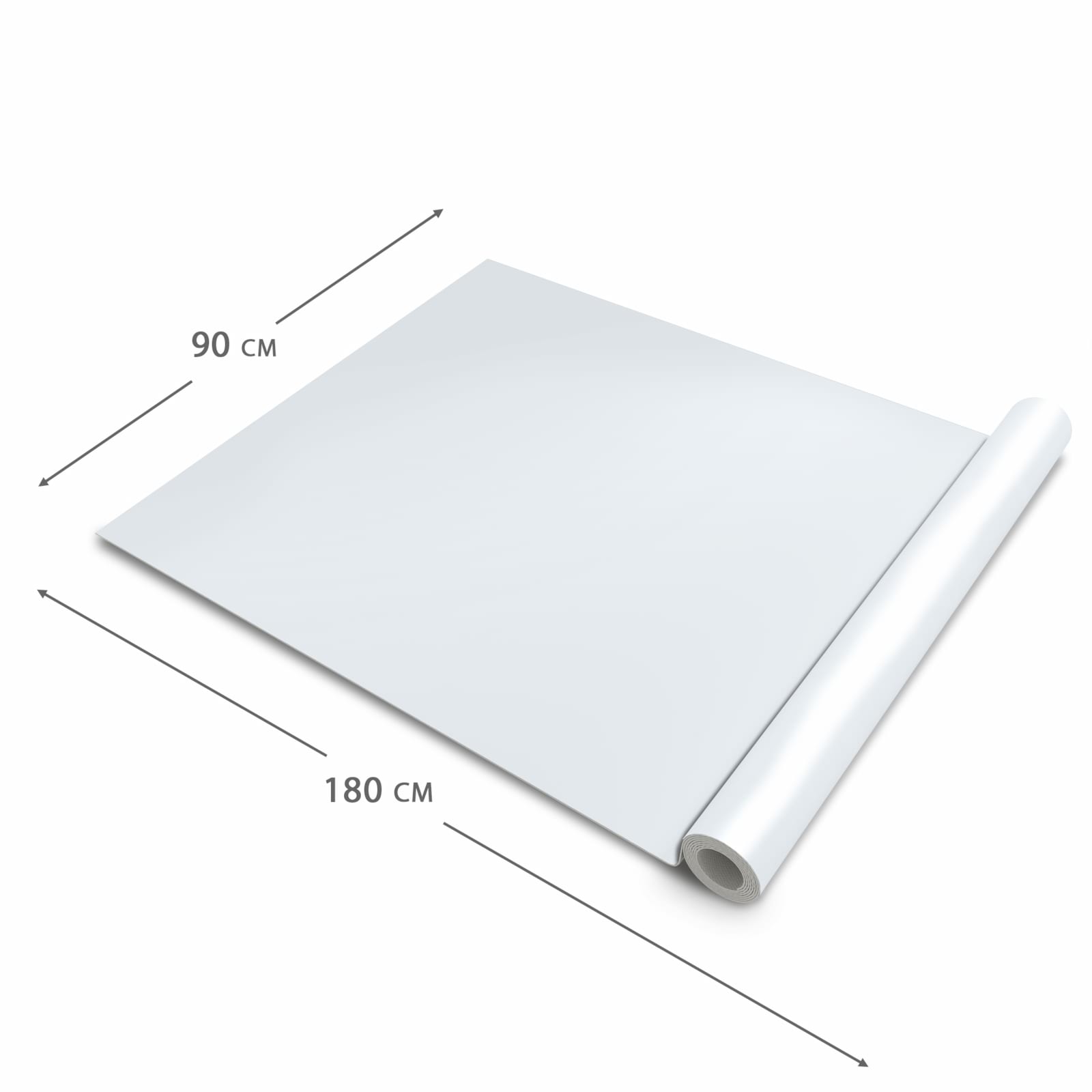 Küchenläufer mit hellgrauem Hintergrund-Motiv, Dimension - 90x180 cm, schützt Boden