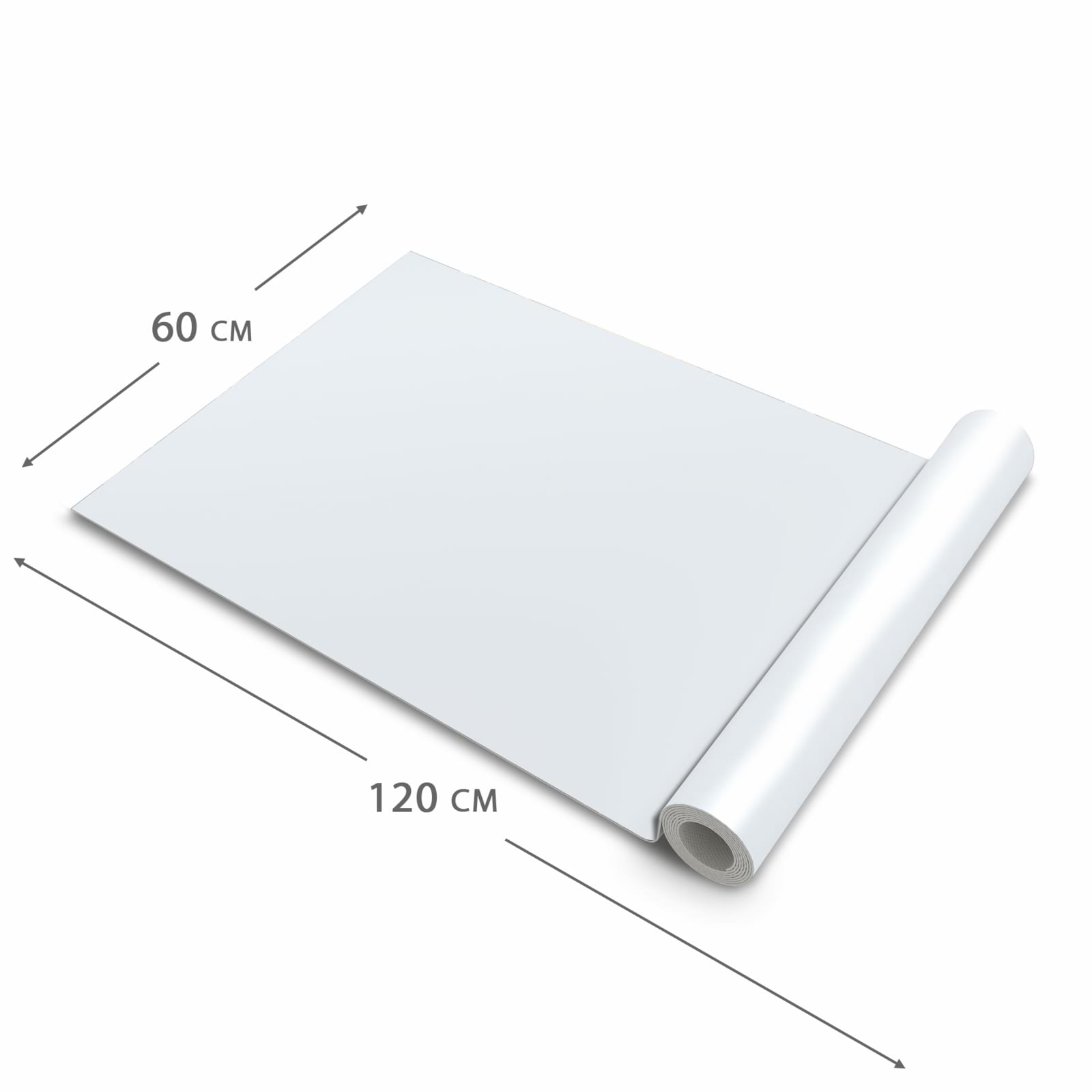 Pflegeleichter Küchenläufer mit hellgrauem Hintergrund-Motiv, Dimension - 60x120 cm