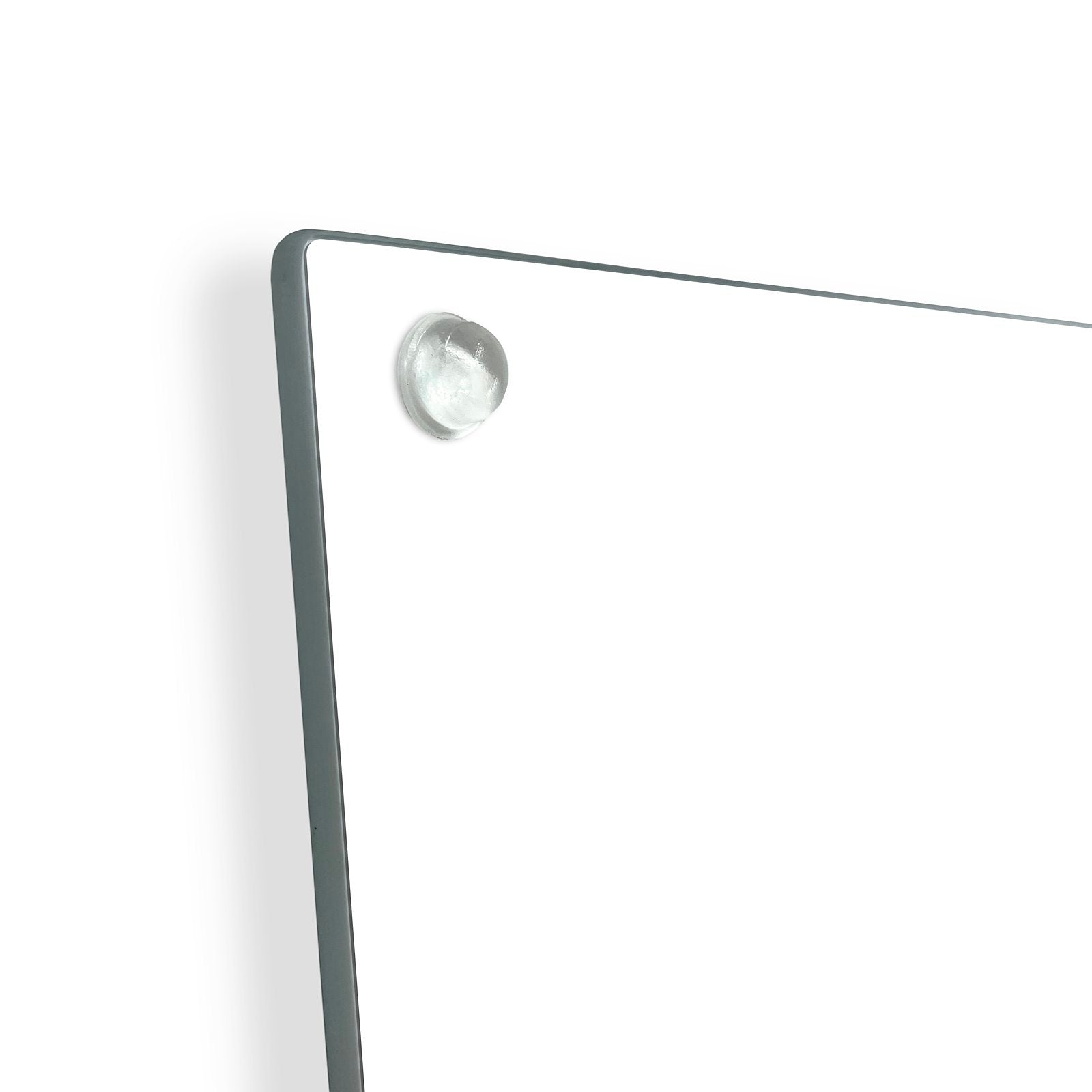 Herdabdeckung aus Glas mit Tropischer Strand-Motiv, Rückseite mit Gummifüßen