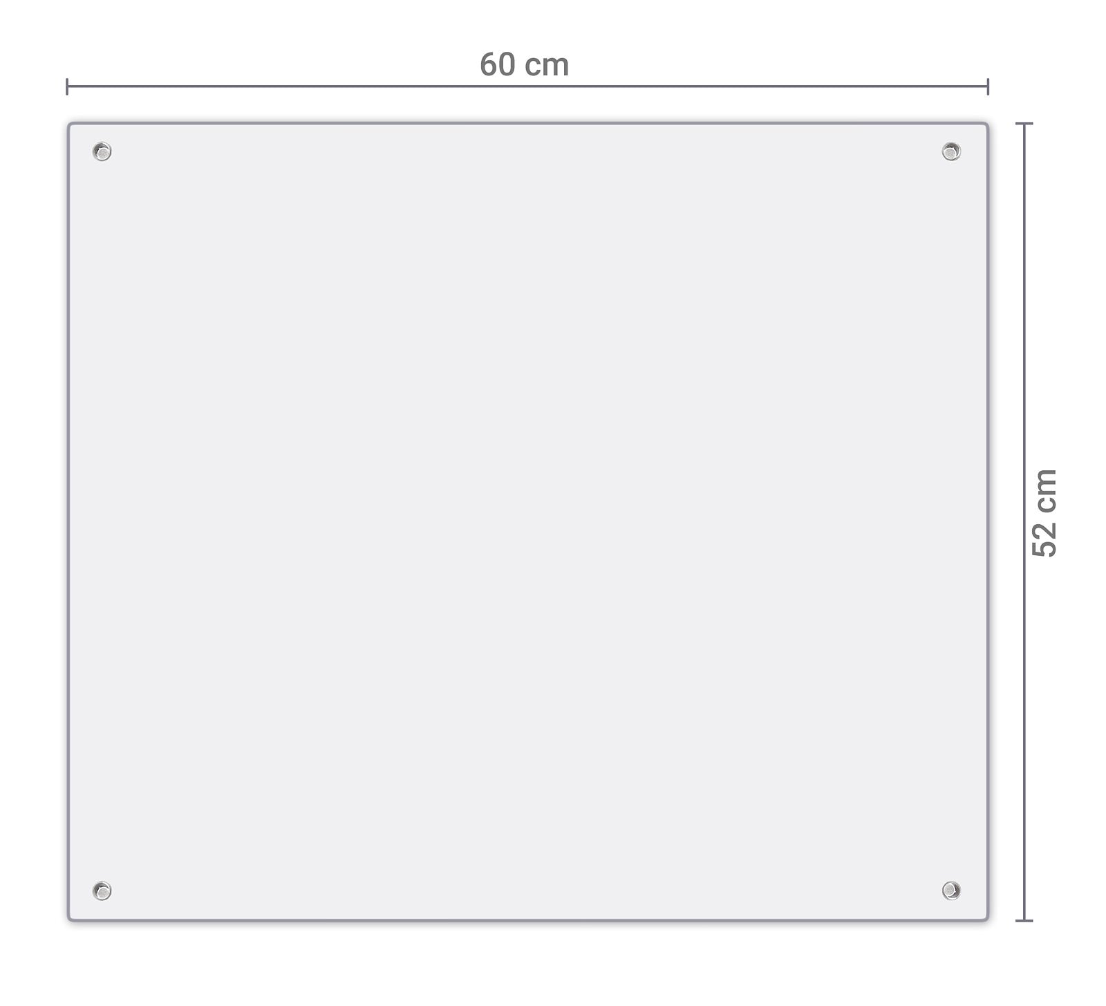 1-teilige Herdabdeckplatten für Ceranfeld mit Kiwi im Eis-Motiv, 52x60 cm