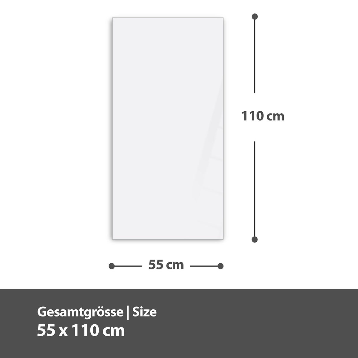Maßzeichnung 55 × 110 cm